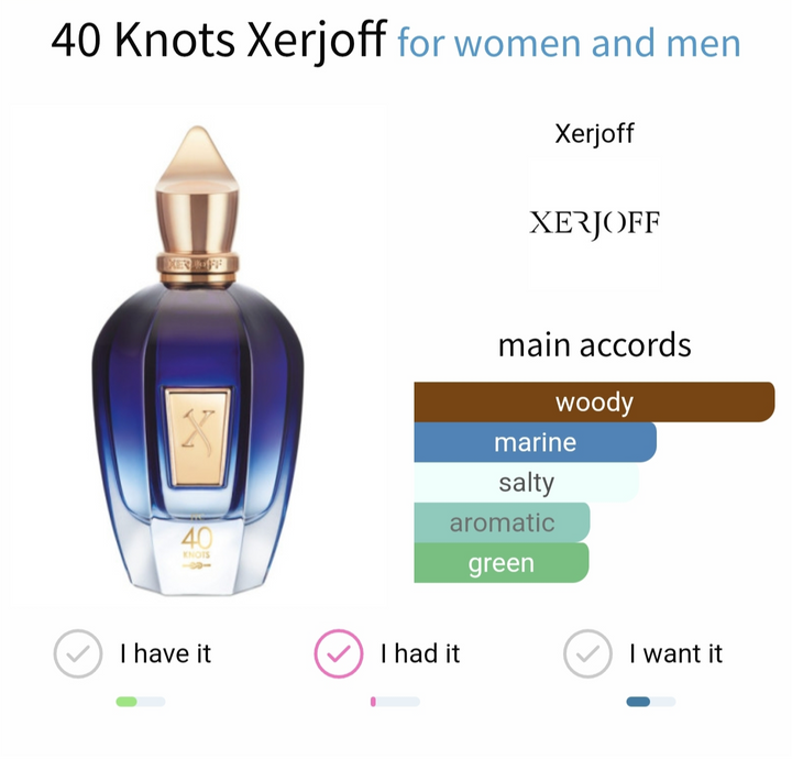 Xerjoff 40 Knots تقسيم 5 مل - عطر فاخر صيفي للجنسين

