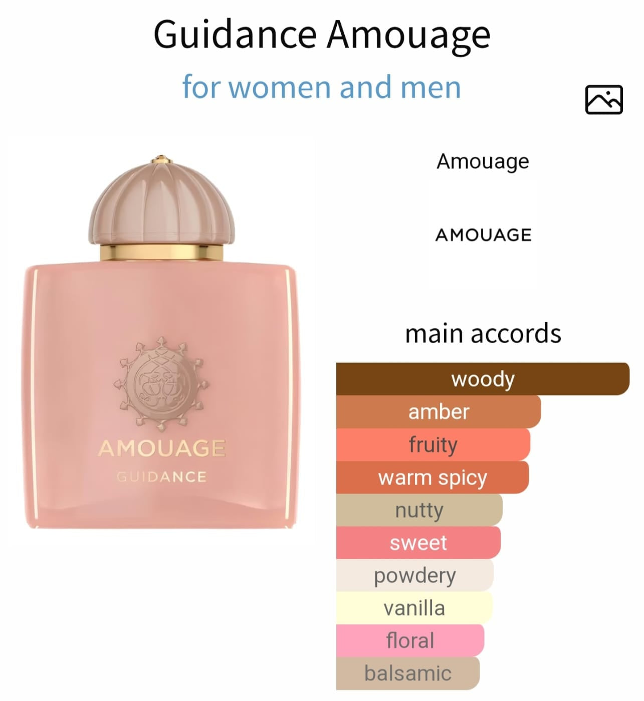 عطر Guidance من Amouage متاح بتقسيم أصلي للجنسين في مصر


