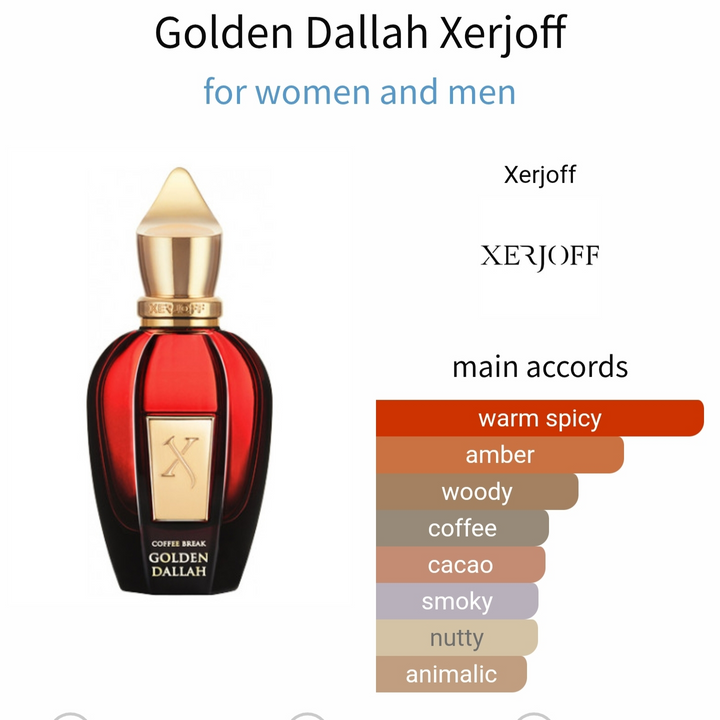 تقسيم 10 مل من Golden Dallah Xerjoff عطر شرقي نيش للجنسين

