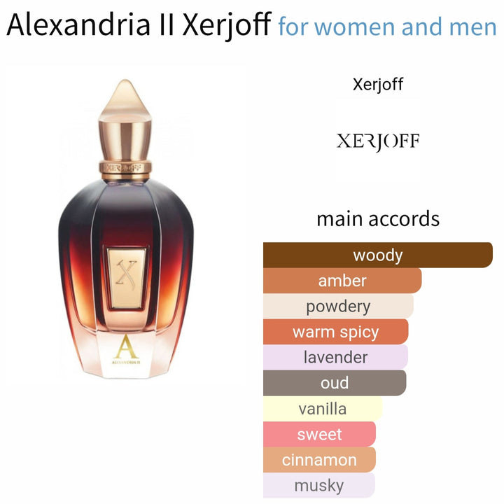 عطر Alexandria II بتقسيم 5 مل من Xerjoff - عطر فاخر للجنسين

