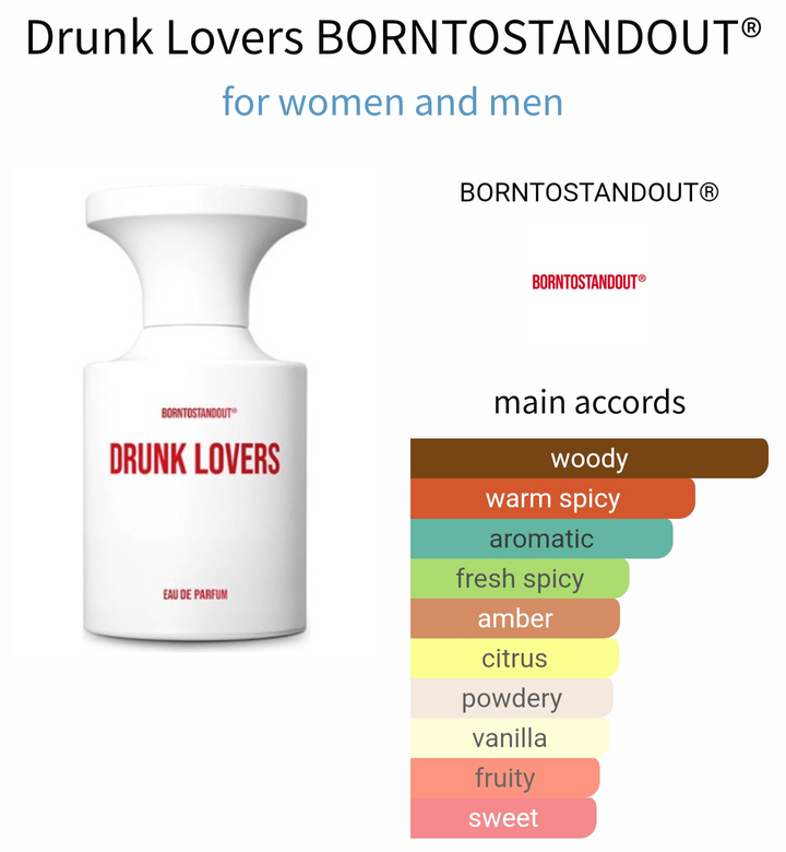 BornToStandOut Drunk Lovers تقسيم أصلي 5 و10 مل  للجنسين

