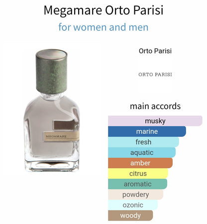 تقسيم 5 و10 مل لعطر Megamare من Orto Parisi للجنسين 

